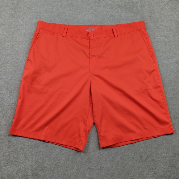 Nike Golf Shorts 42 Mens Orange Dri-FIT Tour Performance Flat Front 639798-647 — photo 2